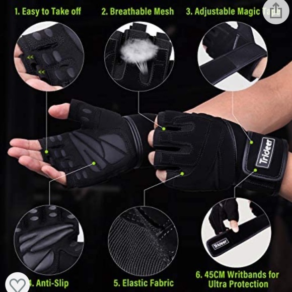 Trideer Weight Lifting Gloves - Picture 3 of 3